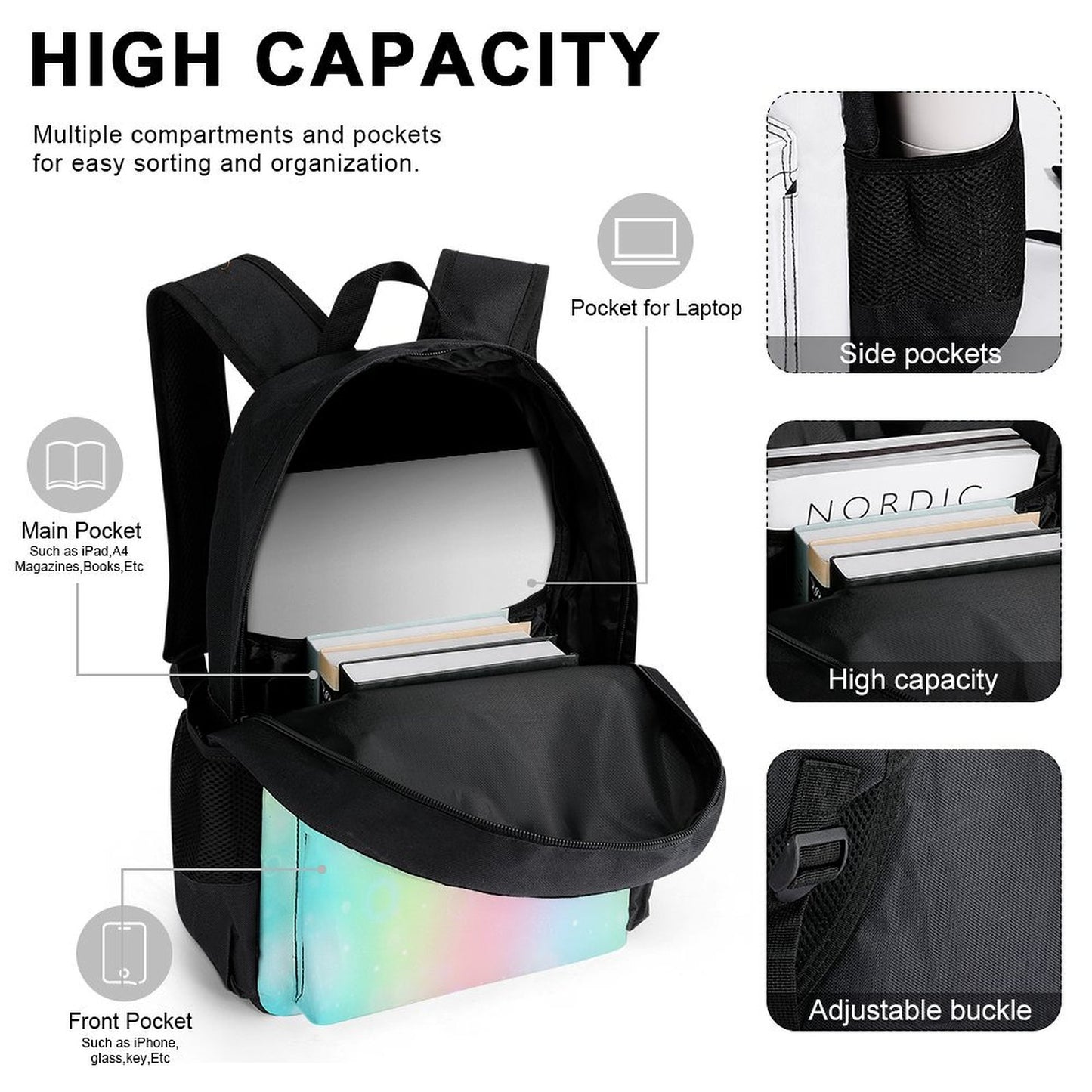 Back to School Glow Up-Custom Bookbag, Lunchbox & Pencil Pouch Set