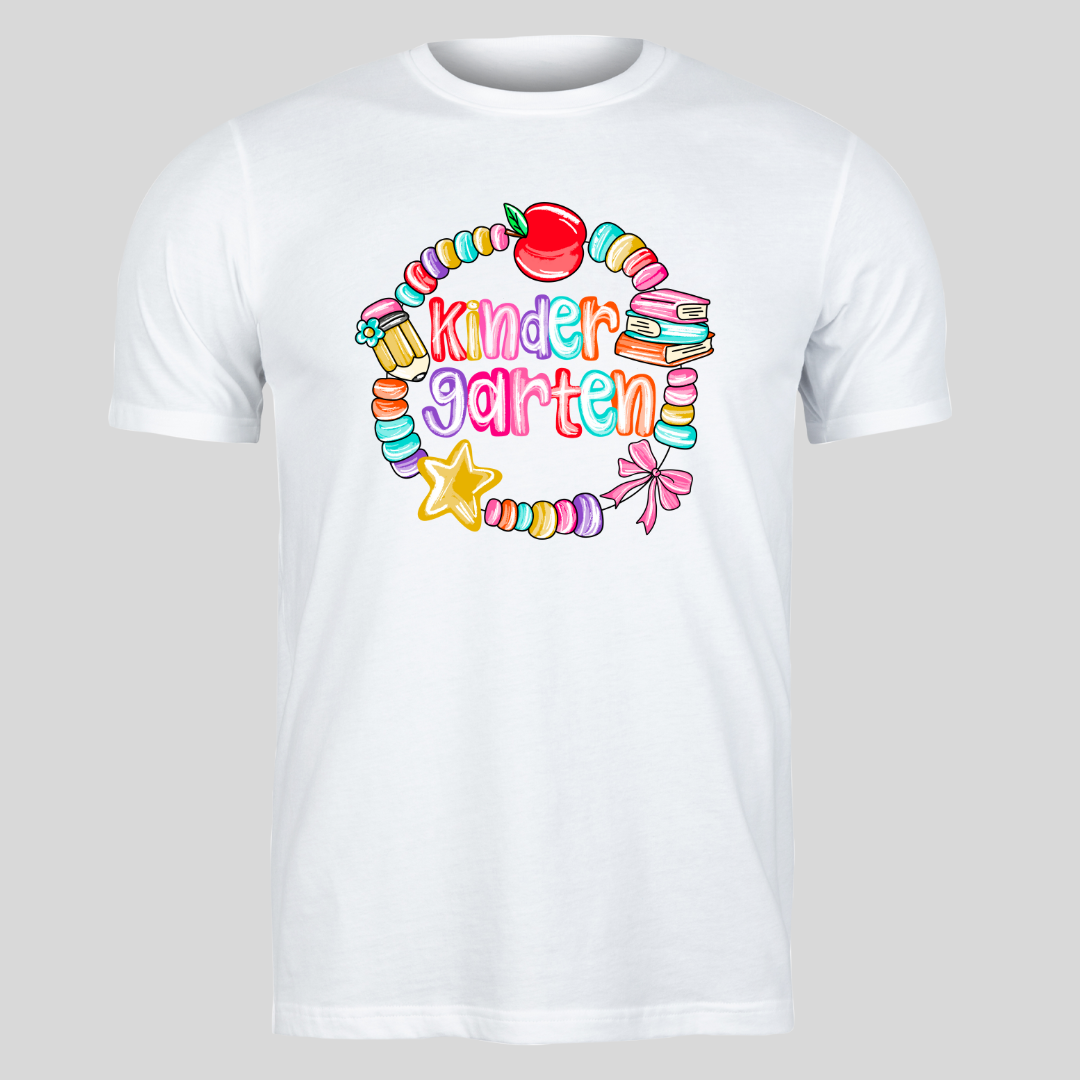 Beaded Bracelet Grade Teacher Tee – Bright, Fun & Classroom-Ready