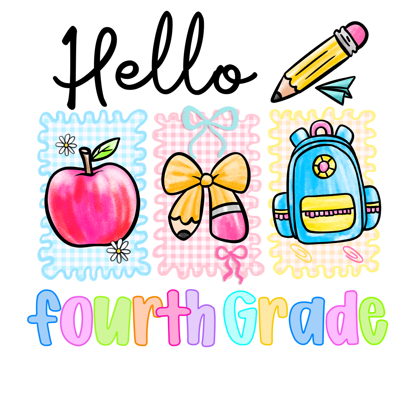 Custom Teacher Tee Box – 4 Tees + Personalized Name and Grade Level