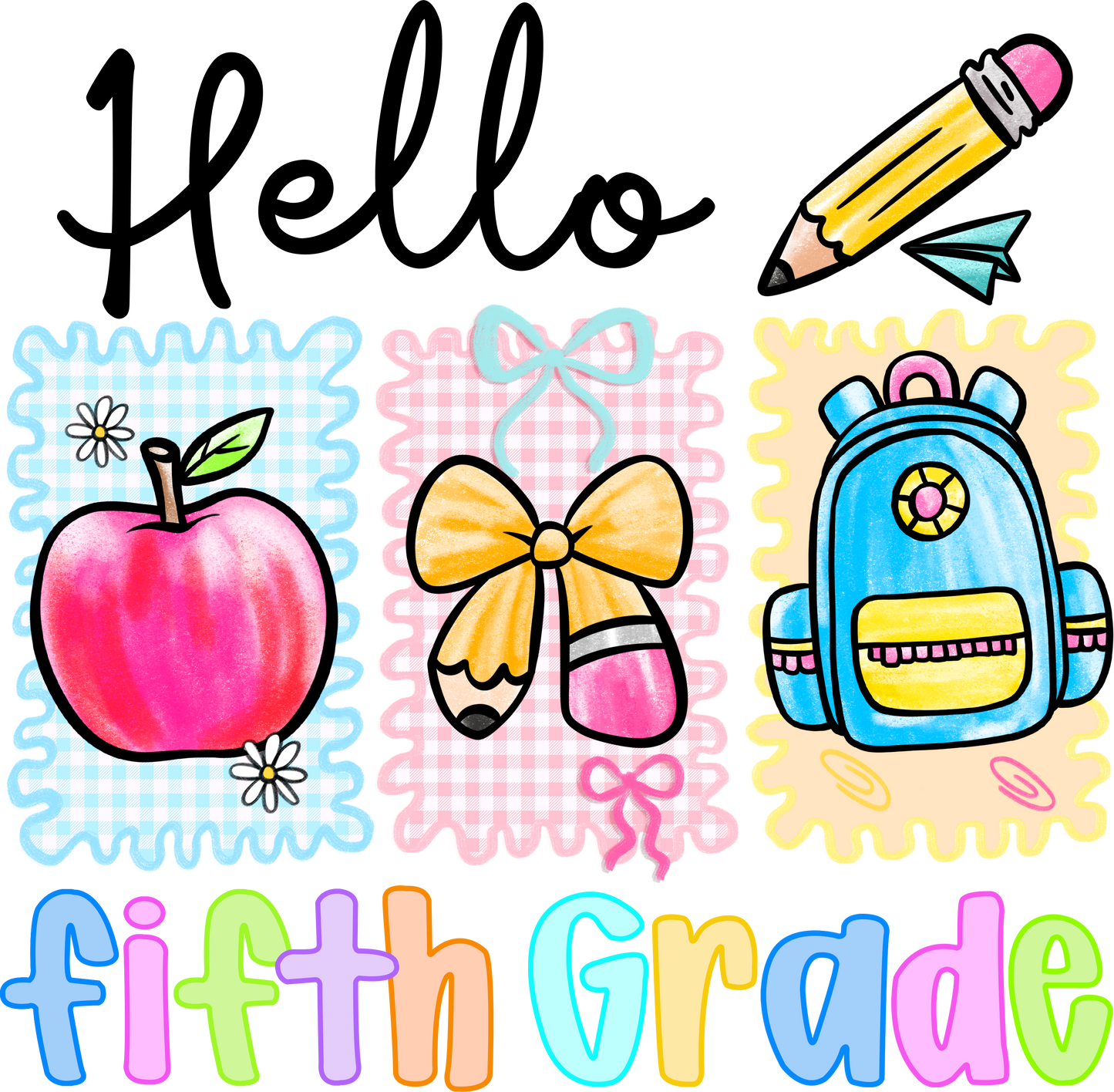 Custom Teacher Tee – Kindergarten Postcard Style
