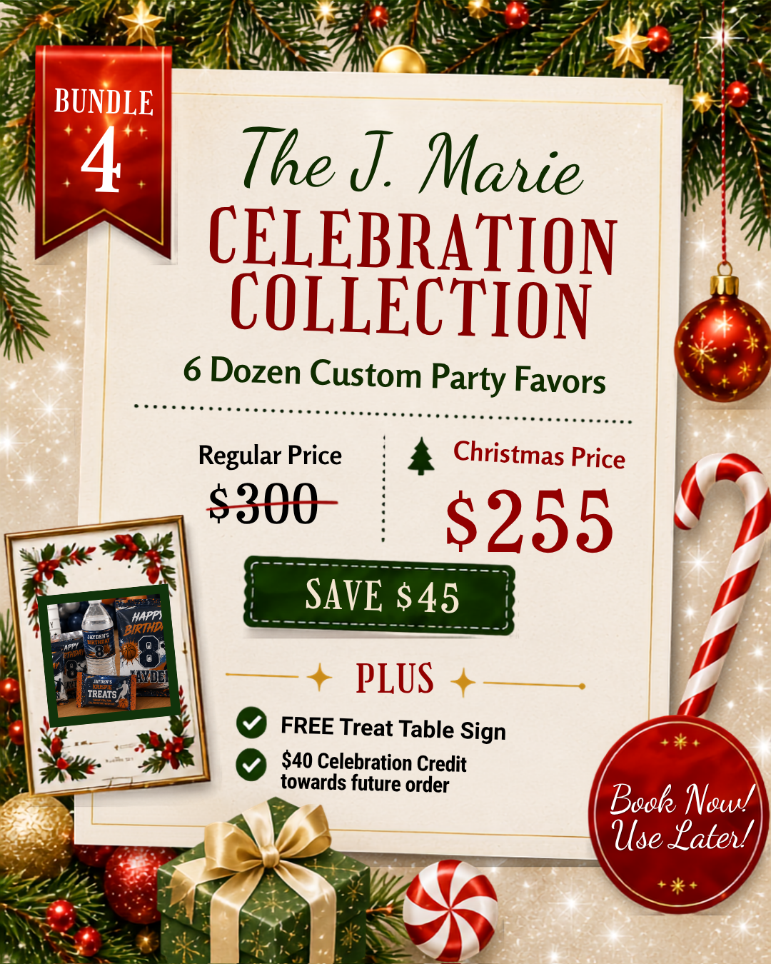 Christmas In July Party Favor Booking Event