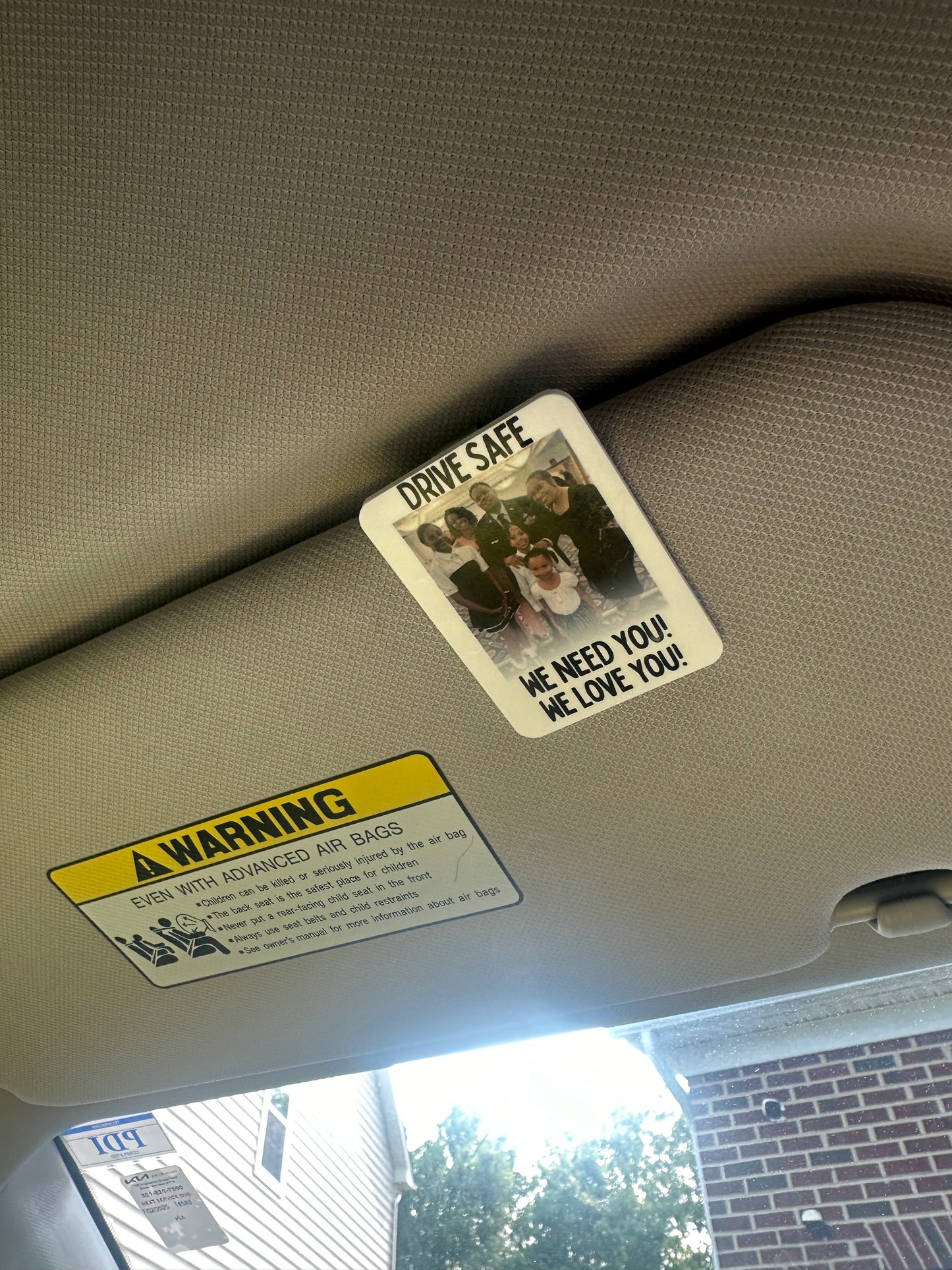 Custom Acrylic Car Visor Photo Clip – Personalized Father’s Day Gift
