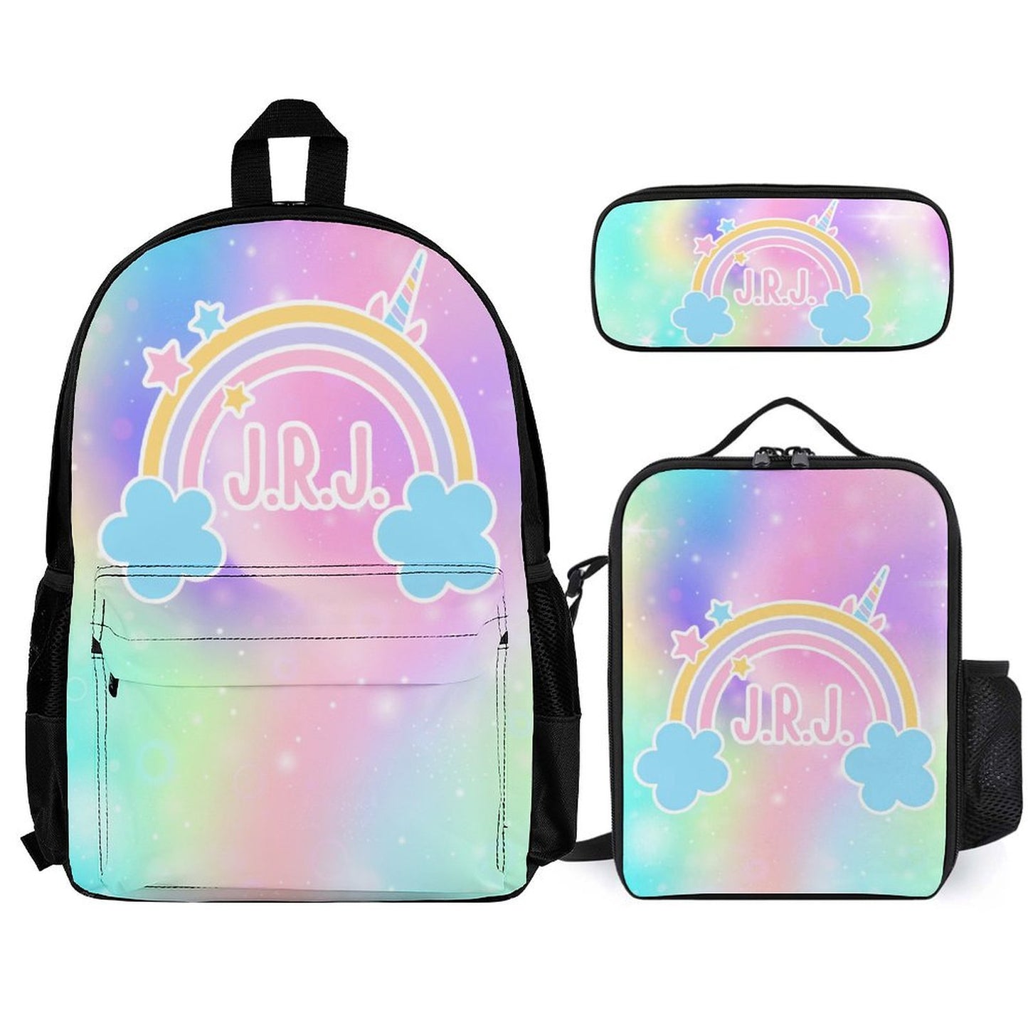 Back to School Glow Up-Custom Bookbag, Lunchbox & Pencil Pouch Set