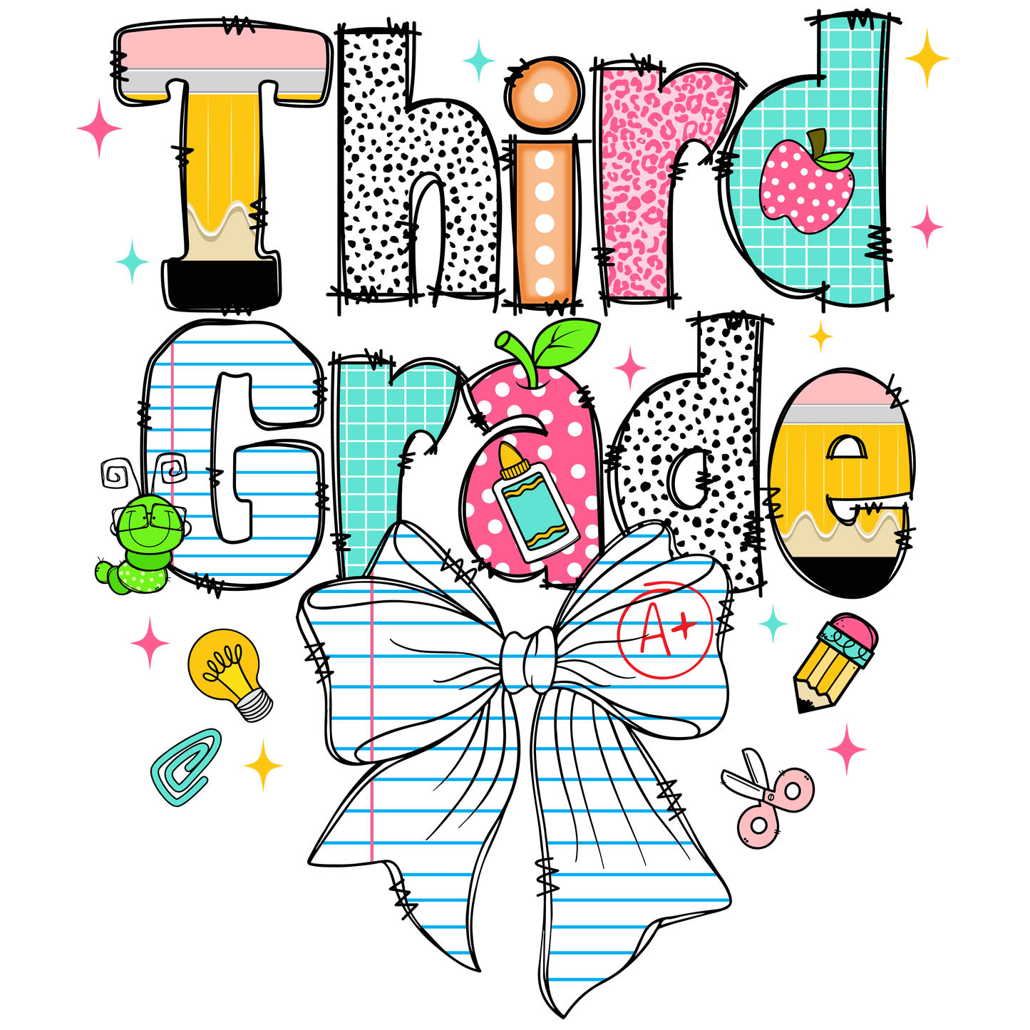 Bow-Tie Grade Teacher Tee – Cute, Custom & Classroom-Ready