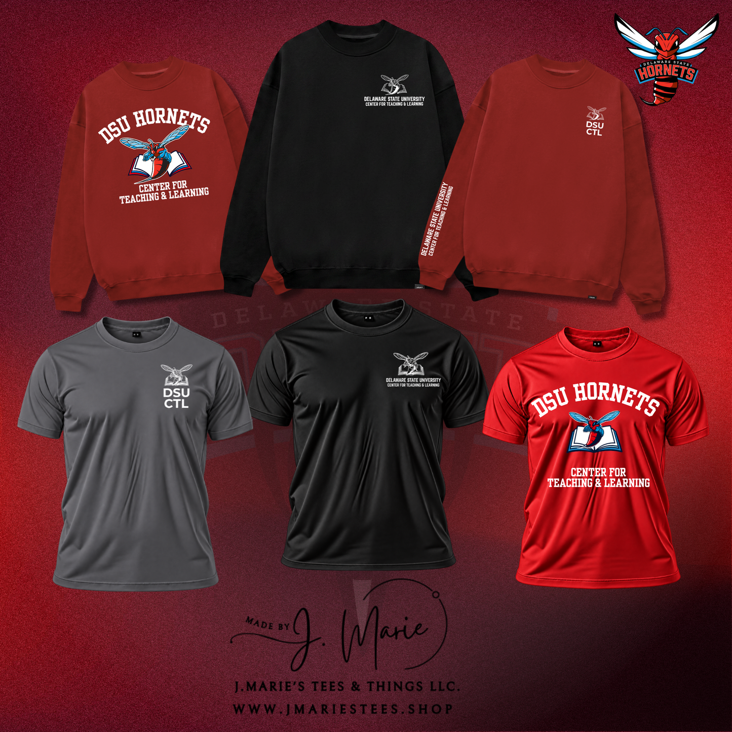 Delaware State University CTL DSU Hornets Apparel – T-Shirt & Sweatshirt