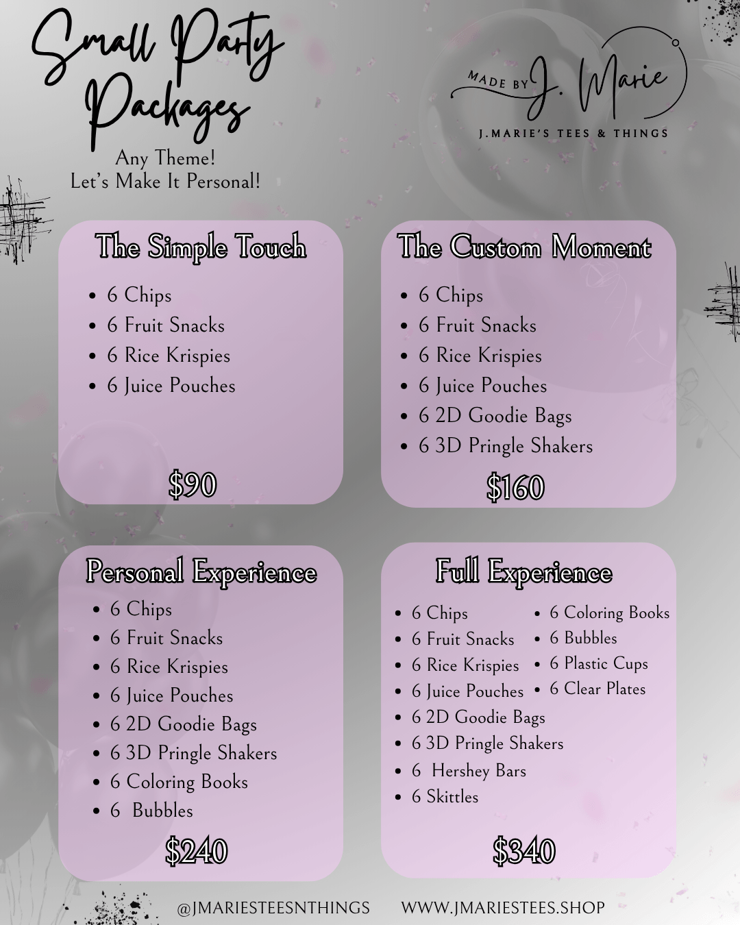 Small Party Packages