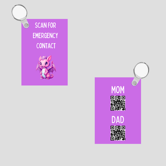 Custom Emergency Contact Keychain – Safety Meets Style