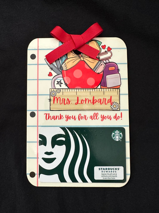 Gift Card Holder Card- Gift for Teachers, Birthdays, Congratulations & More
